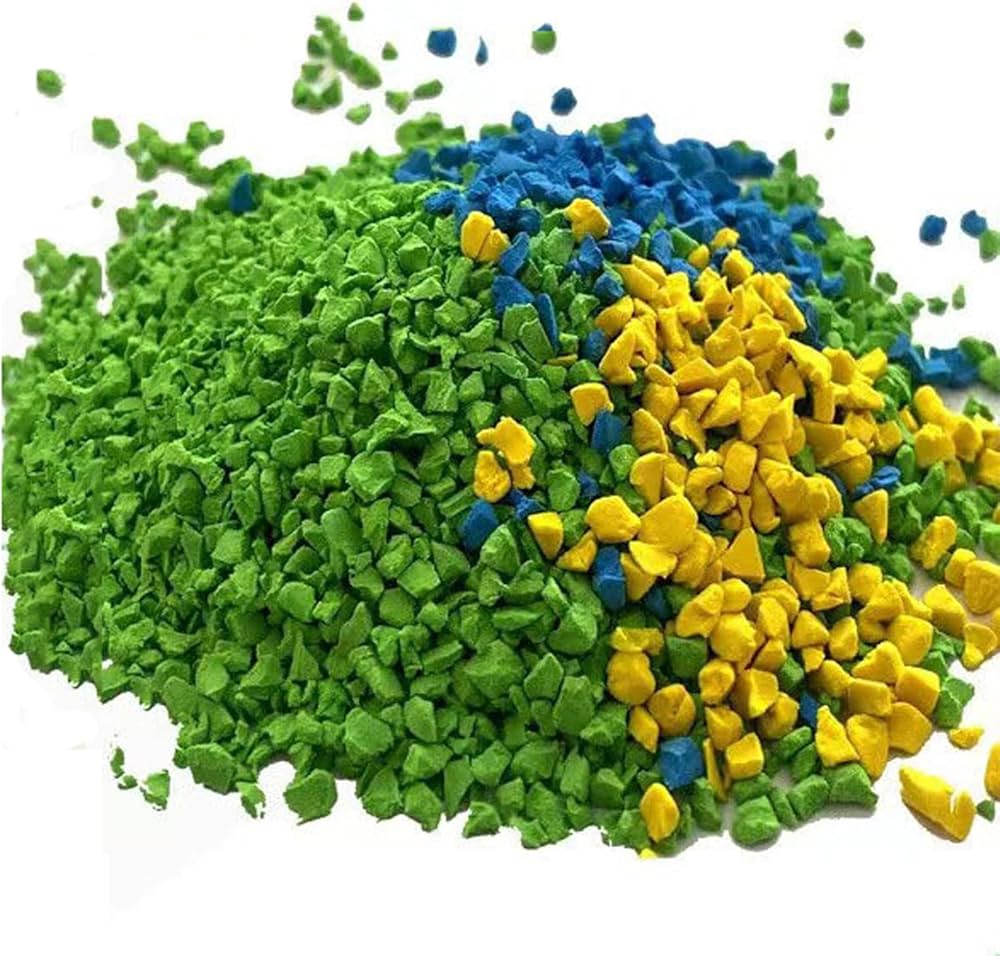 EPDM colored rubber granules for playground flooring and sports surfaces
